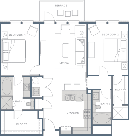 a floor plan of a house